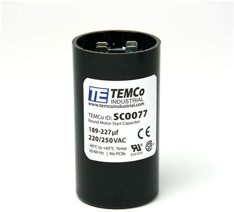 temco electric motor starter capacitor